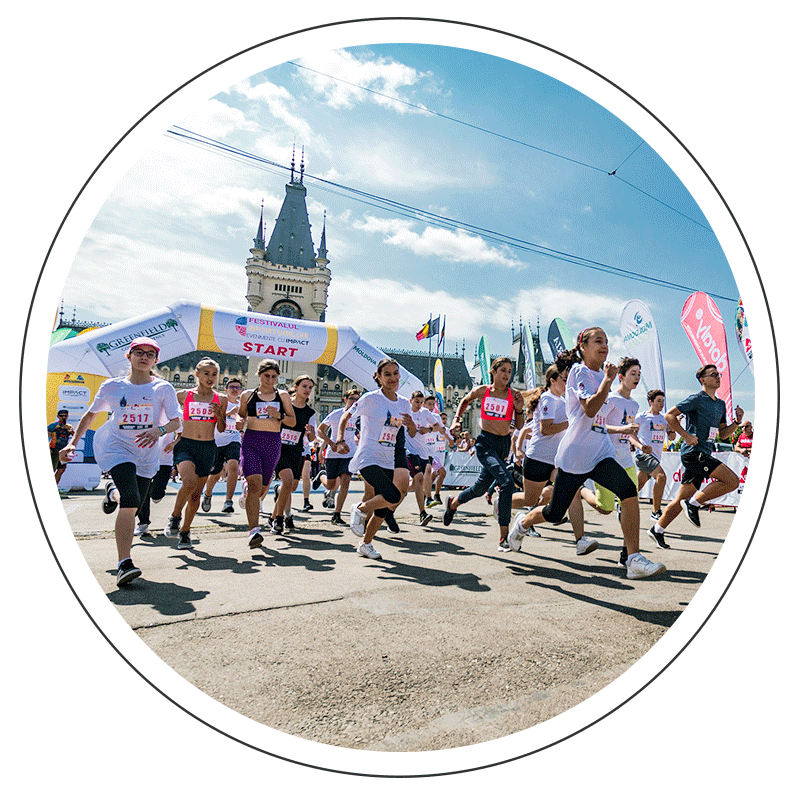 Concurs de alergare pentru copii - Festivalul Sporturilor Iași