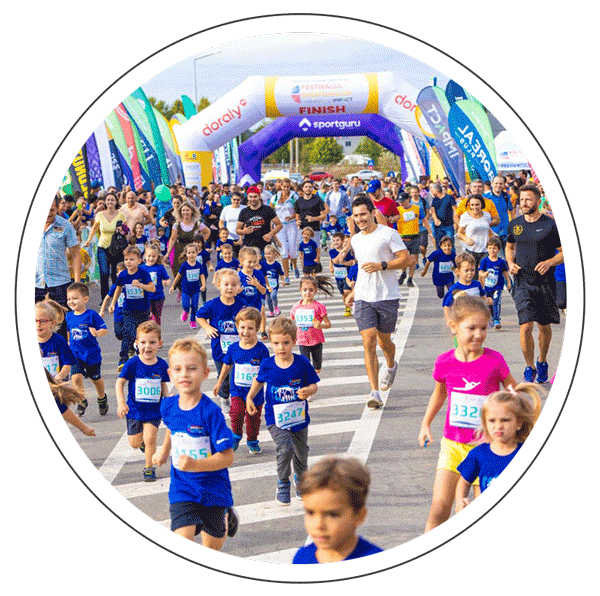 Concurs de alergare pentru copii București - Festivalul Sporturilor Greenfield Băneasa